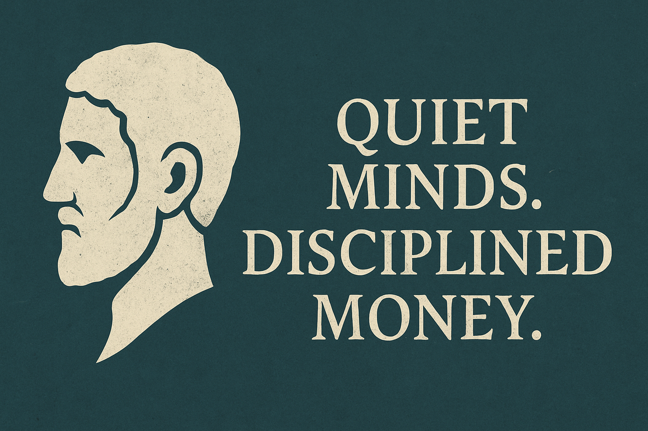 Quiet minds. Disciplined money.