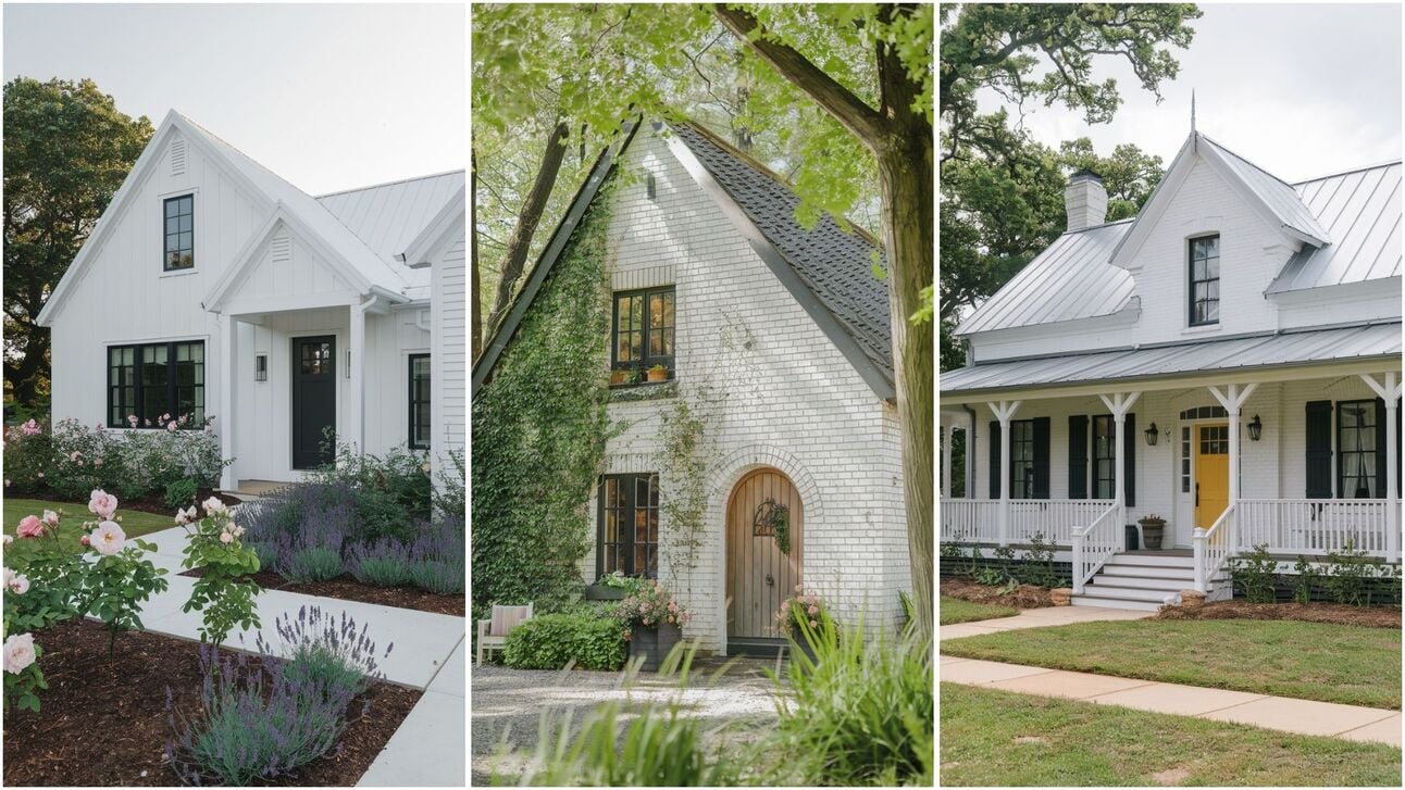 White Brick House Exterior Design Ideas