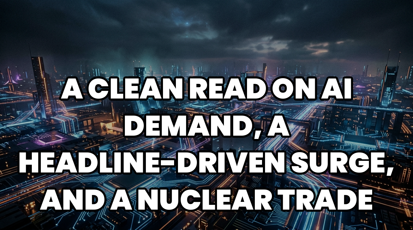 A Clean Read on AI Demand, a Headline-Driven Surge, and a Nuclear Trade With Baggage