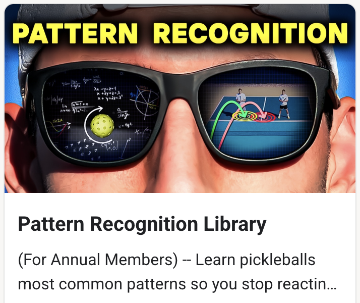 "I don't understand pickleball patterns."
