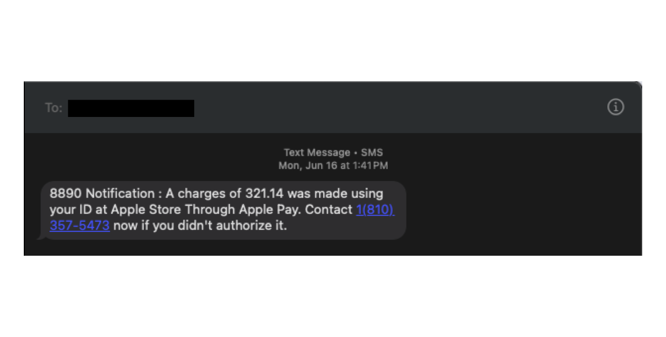 Fake Apple Pay Charge