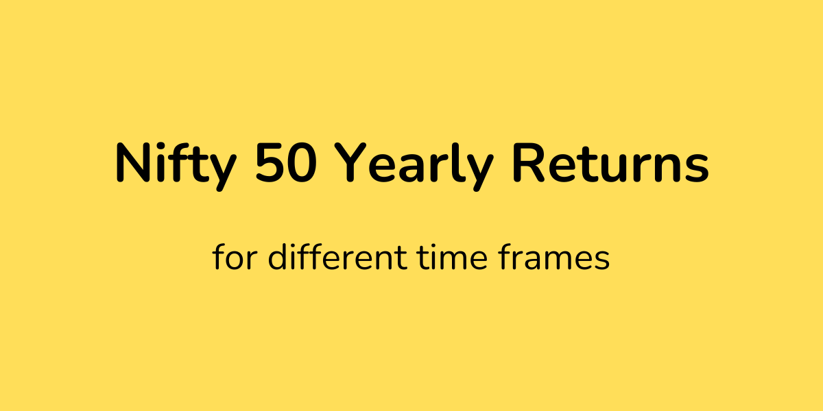Nifty 50 Yearly Returns