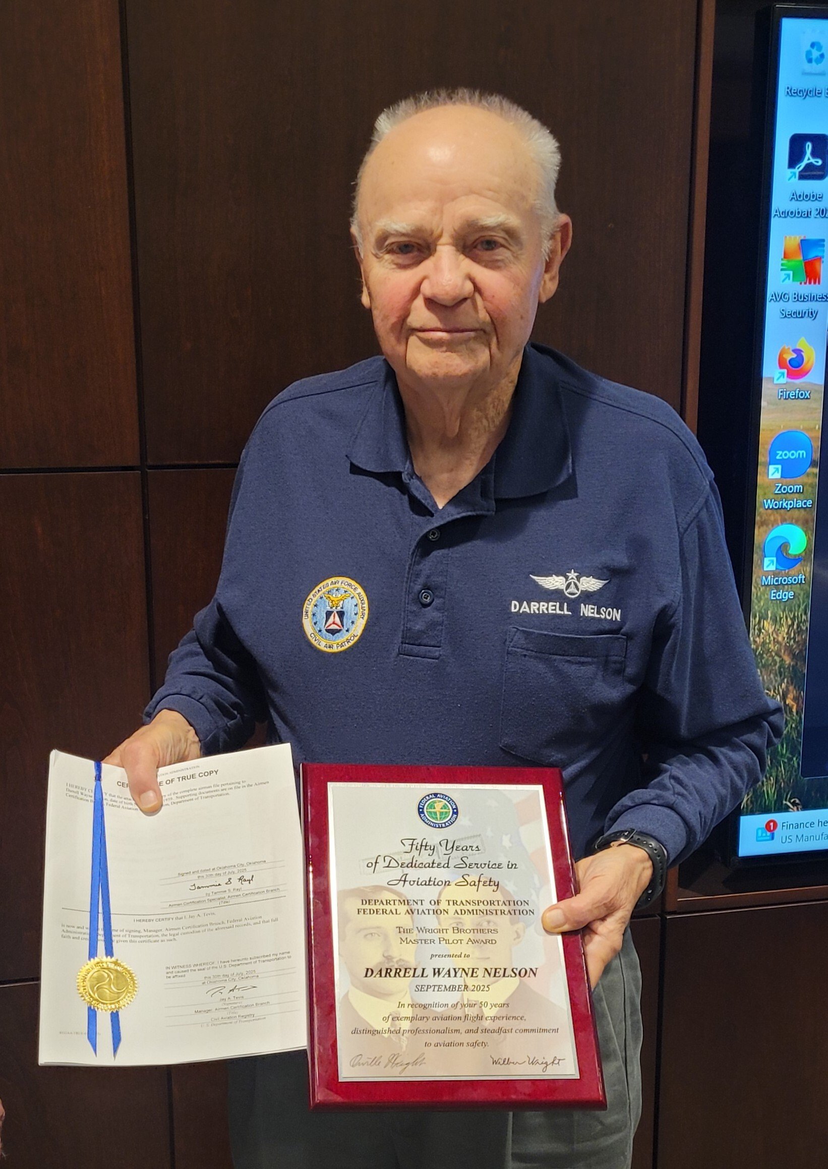 FAA Honors Nebraska Aviator With Prestigious Master Pilot Award