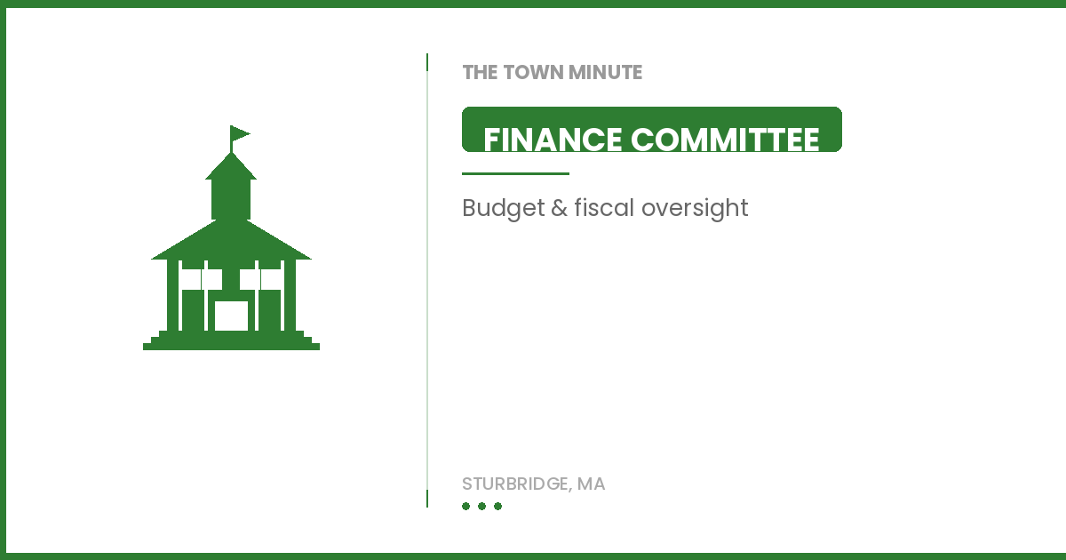 Sturbridge Finance Committee | November 17, 2025