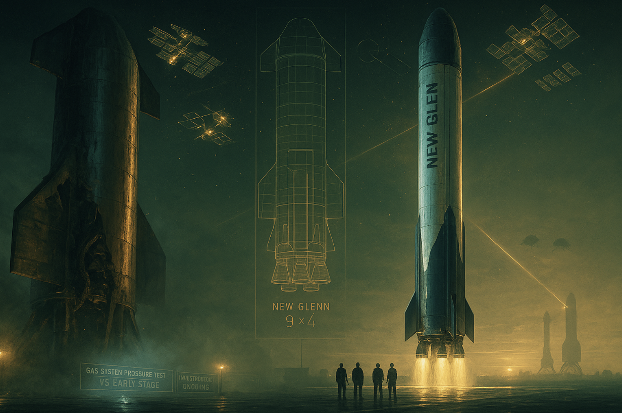 Private Space Race Tightens as SpaceX Stumbles and Blue Origin Scales Up