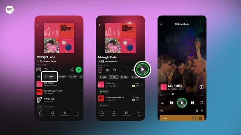 Spotify adds Mixing tool before Apple
