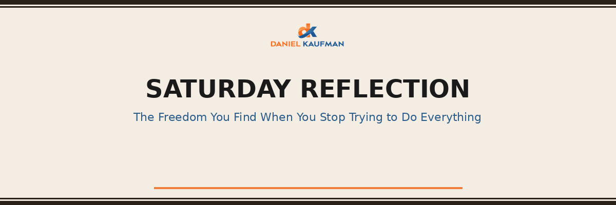 Saturday Reflection