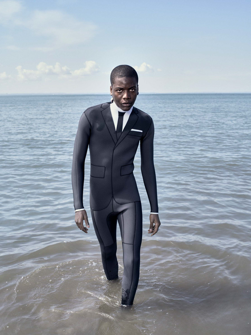 A Wetsuit Styled as an Actual Men’s Suit