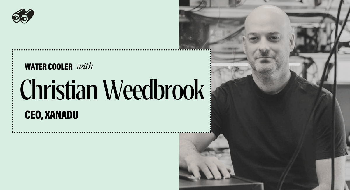 Water Cooler with Christian Weedbrook