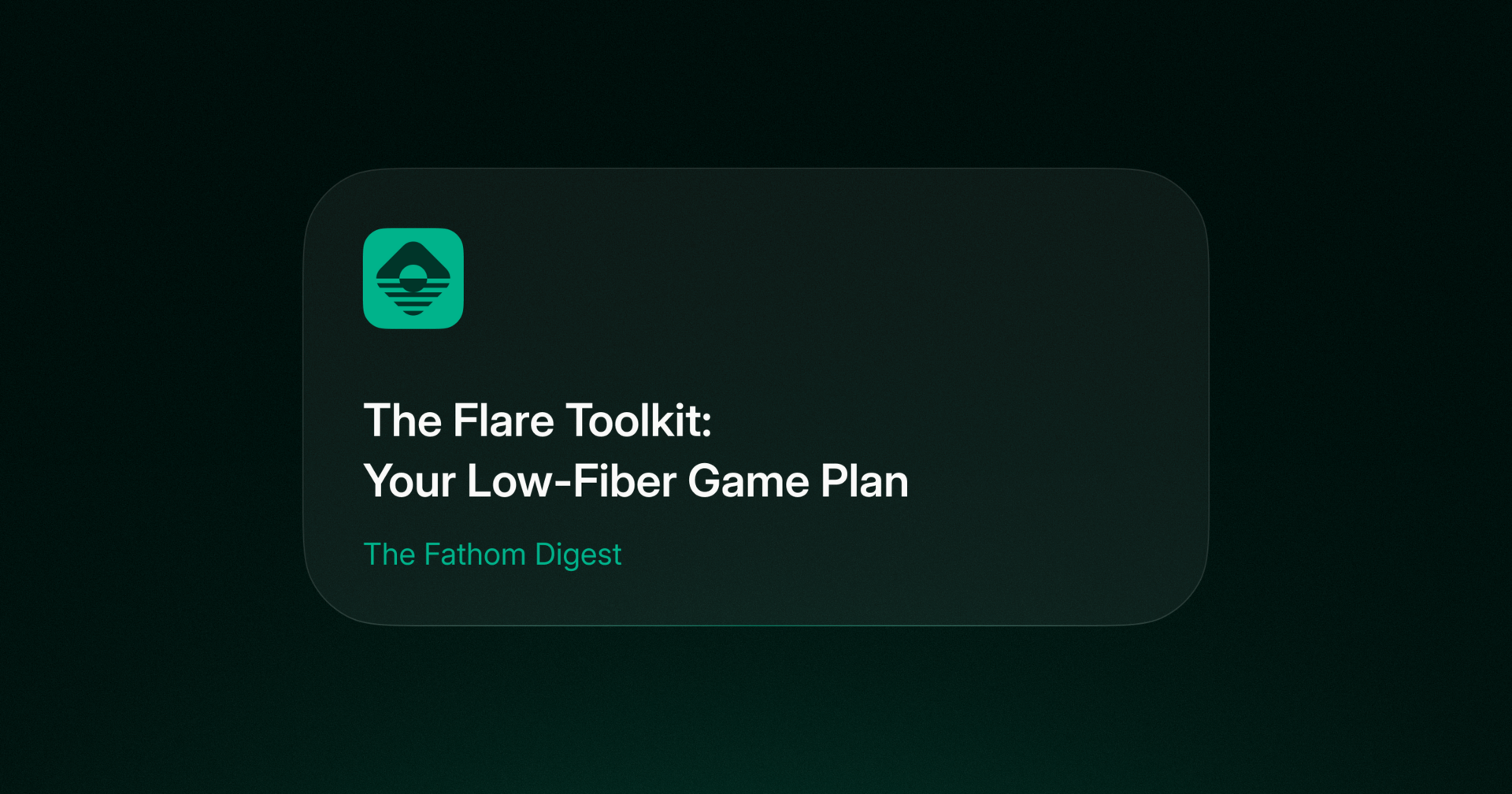 The Flare Toolkit: Your Emergency Low-Fiber Game Plan