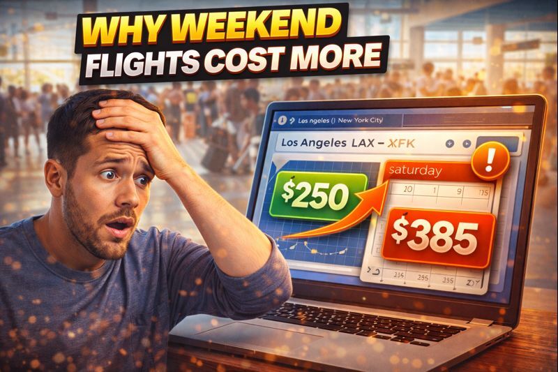  Why Weekend Flight Prices Often Look More Expensive