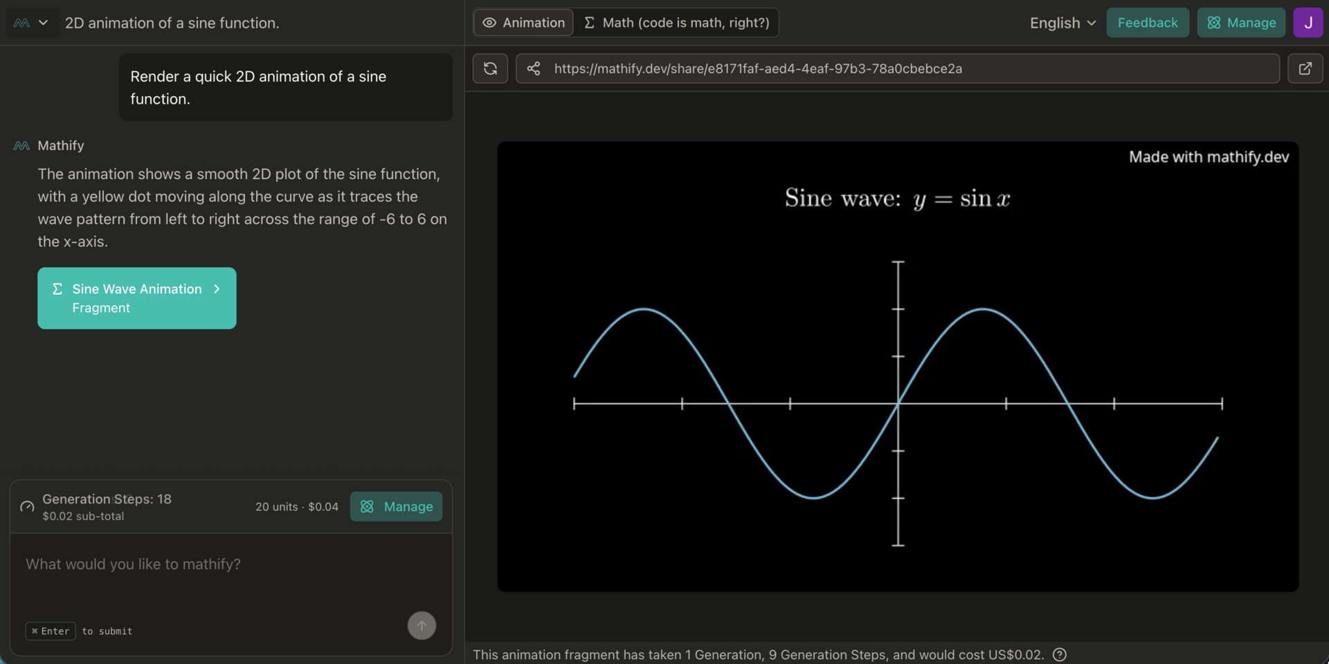 Introducing Mathify.dev — AI-Generated Math Animations