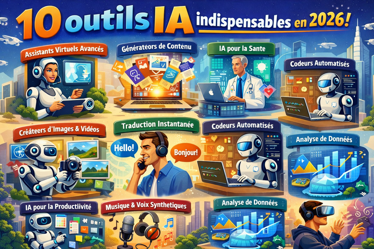 Les 10 outils IA incontournables en 2026