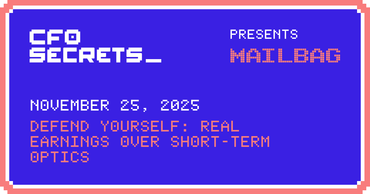 📬 Prepping for exit: Real earnings or short-term optics?