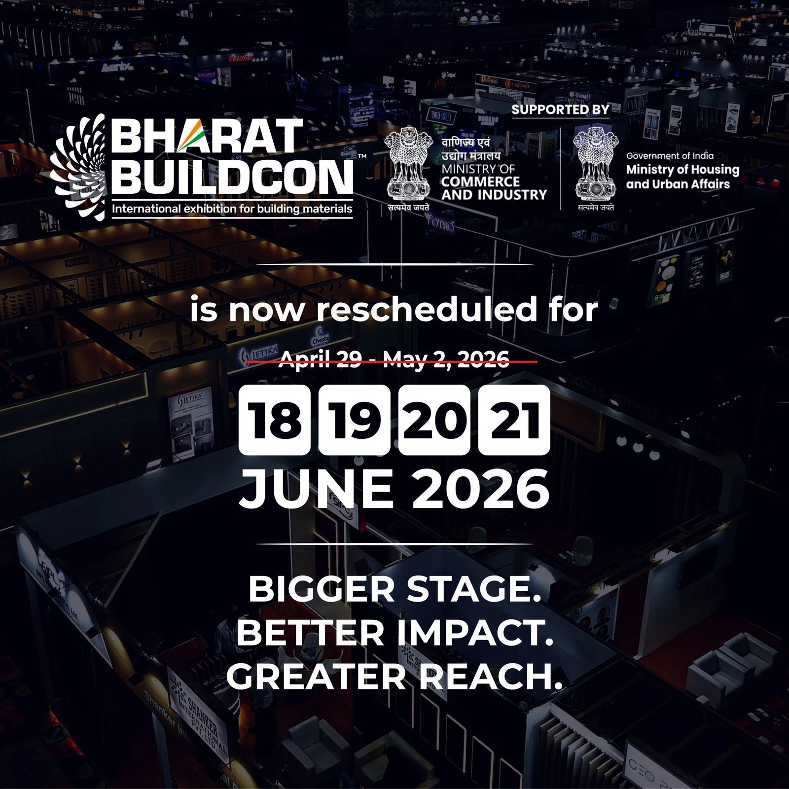 Bharat Buildcon 2026 — Rescheduled to June, Backed by India's Ministry of Commerce, and Worth Your Sourcing Calendar