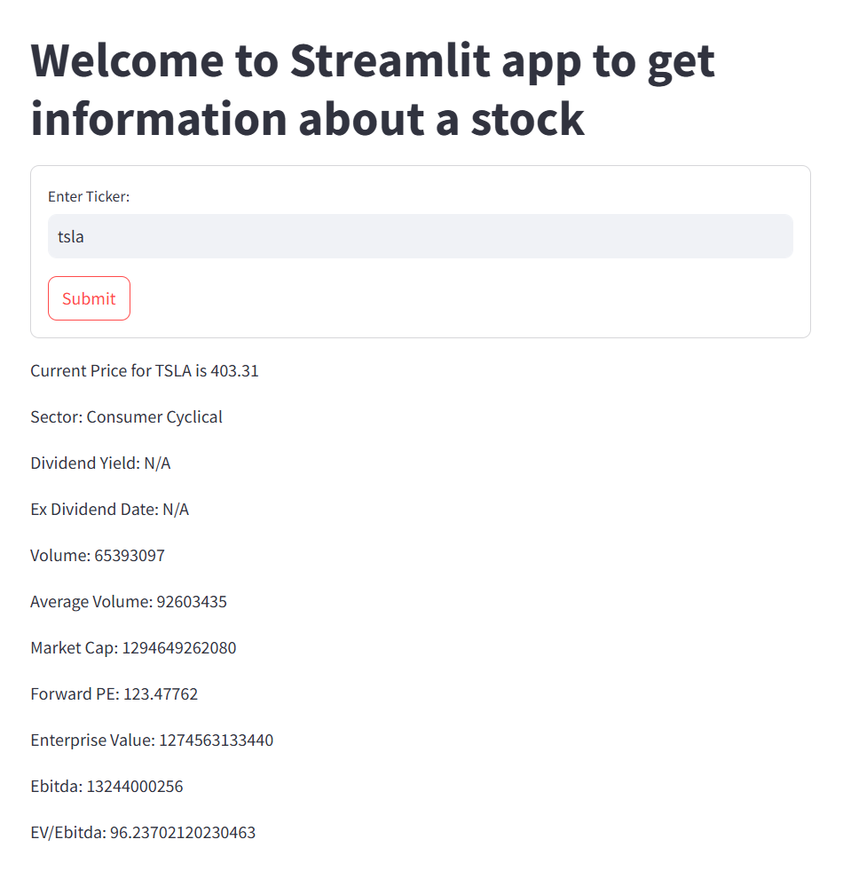 Create Stock Data Dashboards in 10 minutes using Streamlit and Python