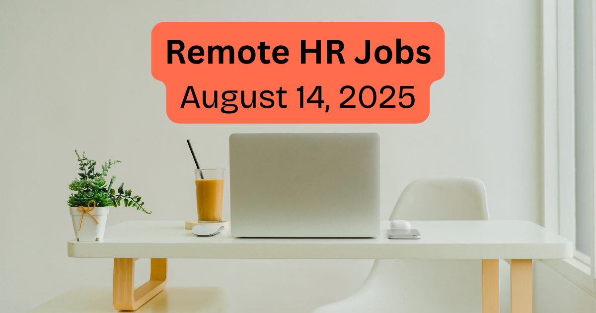 Remote HR Jobs - Aug 14