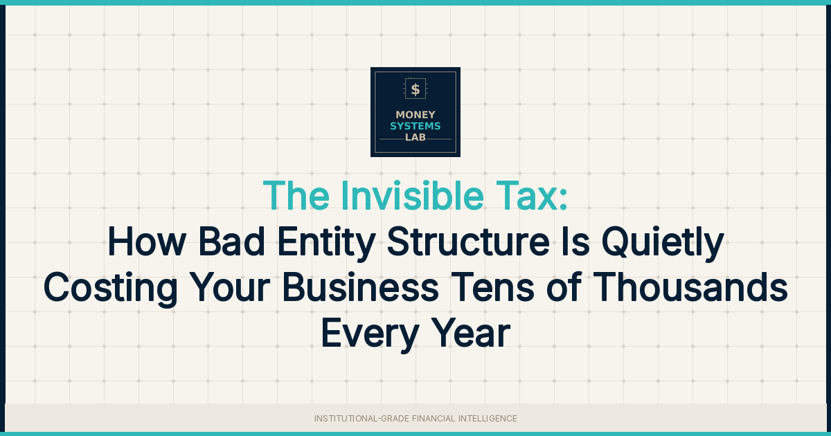 The Invisible Tax: How Bad Entity Structure Is Quietly Costing Your Business Tens of Thousands Every Year