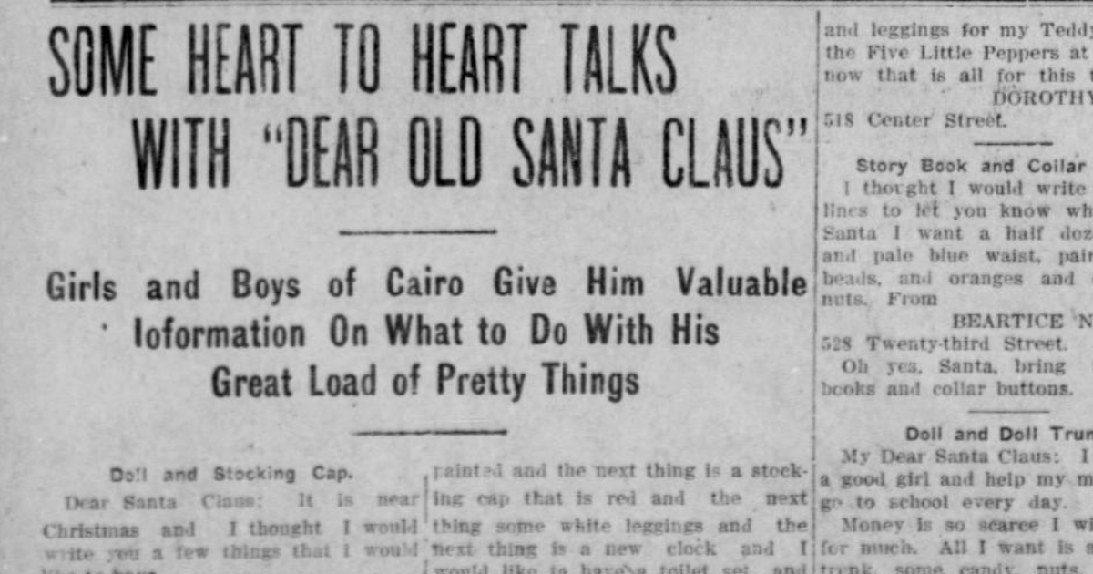 Asking for a Who, Not a What, From His Ho-Ho-Ho Highness  