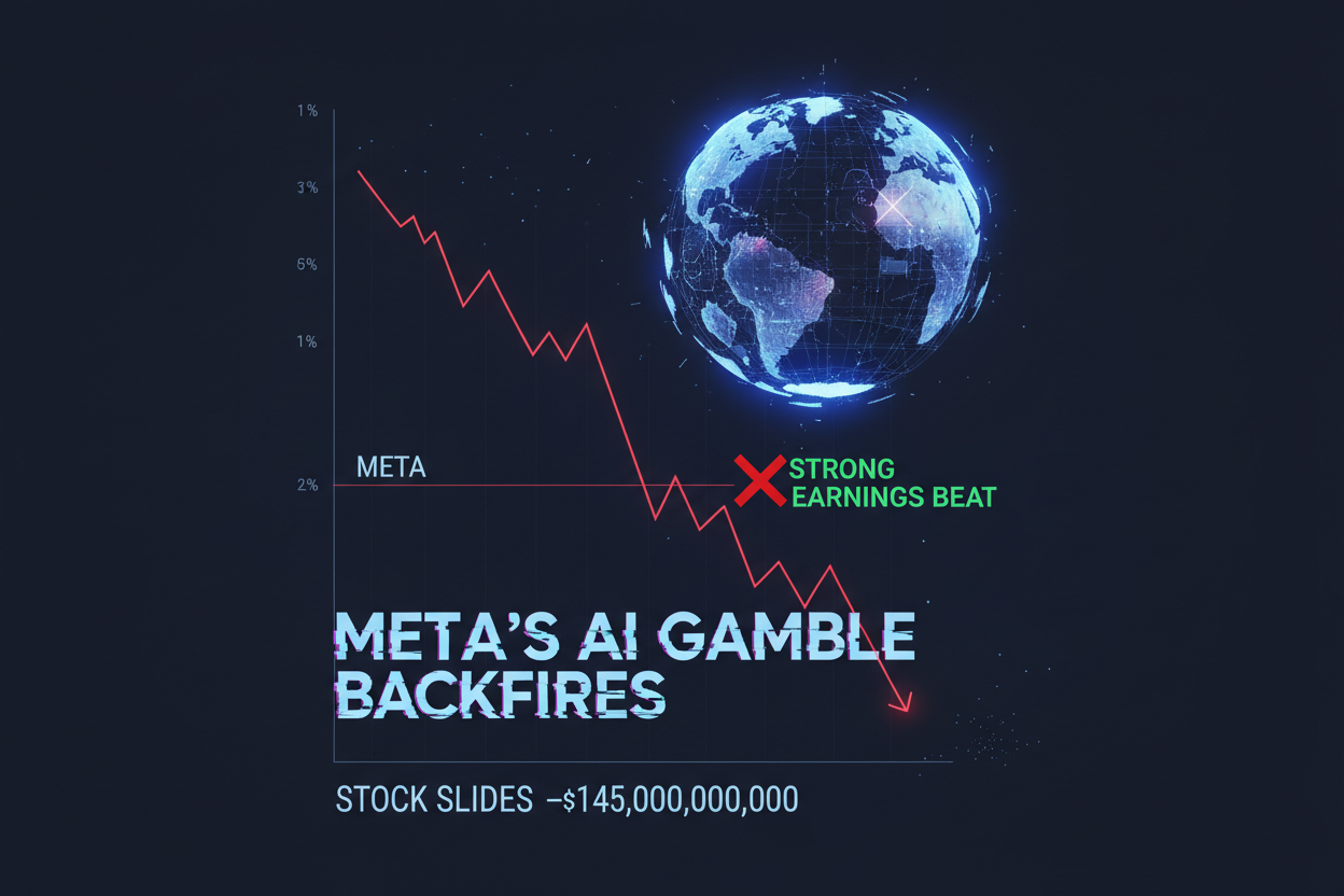 Meta’s $145 Billion AI Gamble Backfires—Stock Slides Despite Strong Earnings Beat