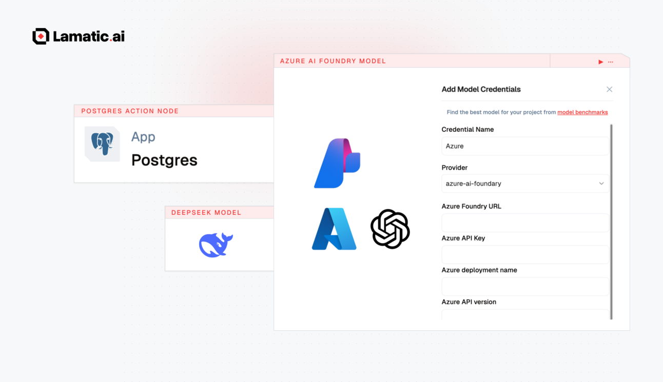 Postgres Action Node, Azure AI & Deepseek Models