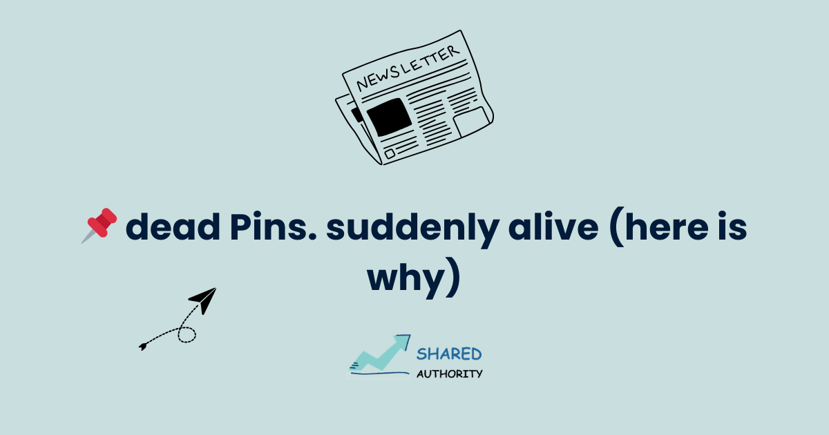 📌 dead Pins. suddenly alive (here is why)