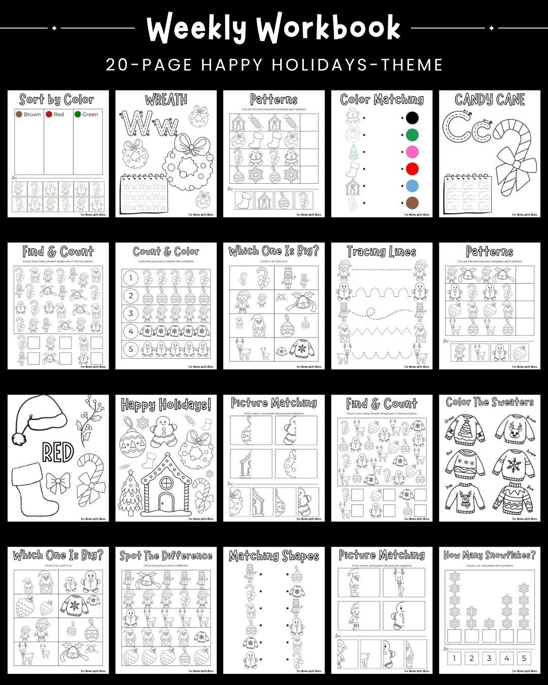 Happy Holidays Workbook