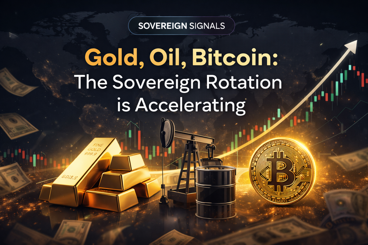 🌍 Gold, Oil, Bitcoin: The Sovereign Rotation Is Accelerating
