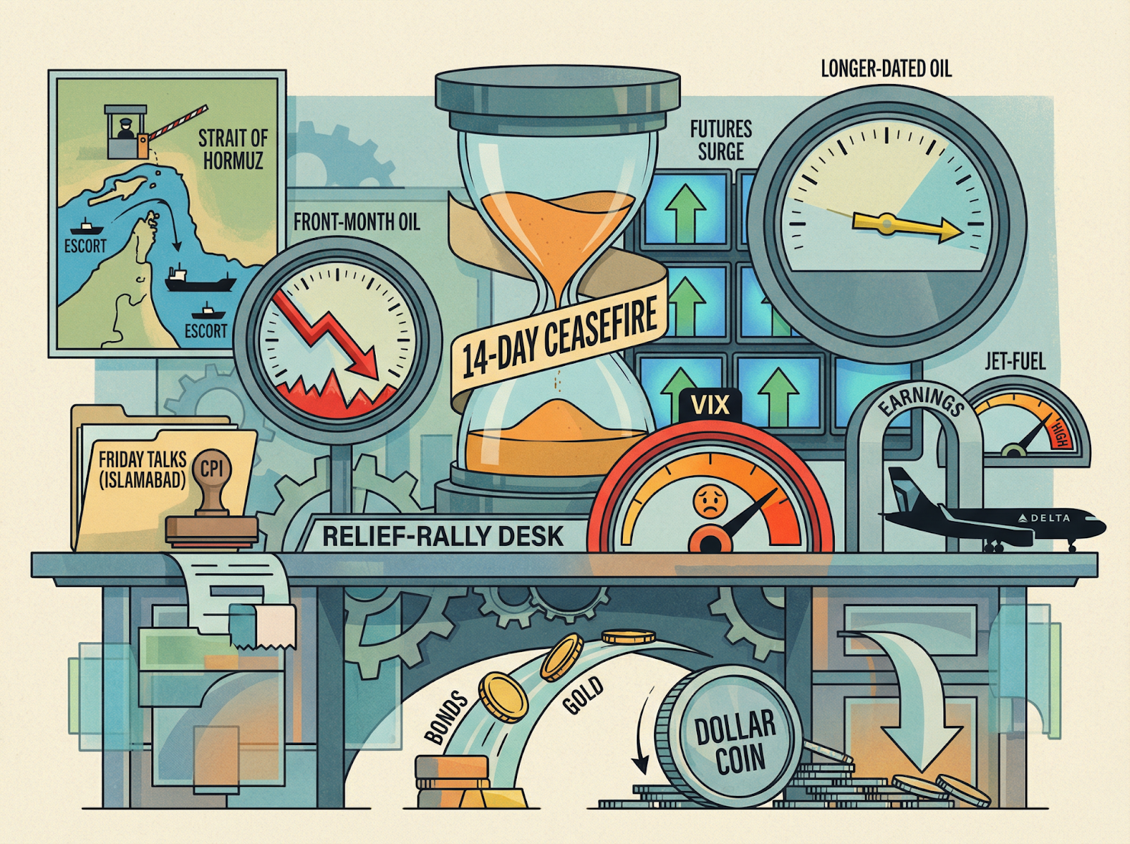 CPI Lands Today | Fed Minutes Flash Two-Sided Risk | Ceasefire Talks Open in Islamabad | The Aerospace Name Nobody's Watching