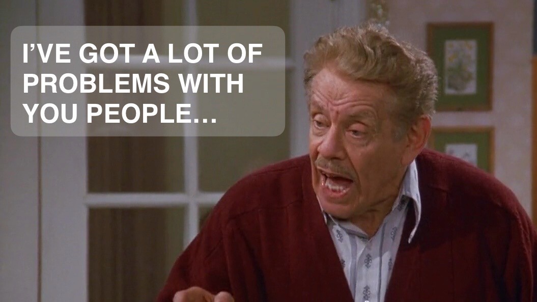 Please Celebrate Festivus With Cost Curve by Airing Your Grievances 