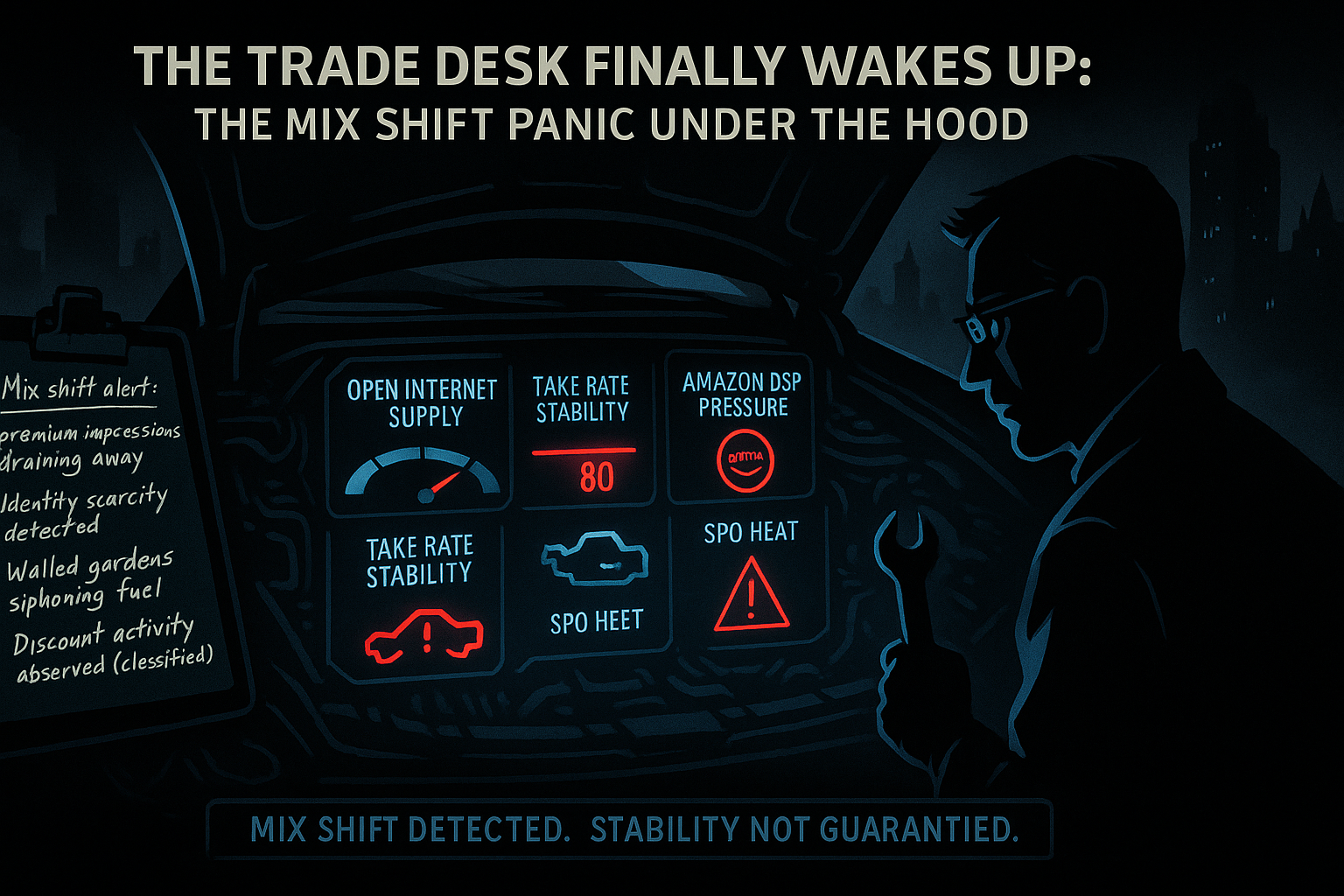 The TradeDesk Finally Wakes Up: The Mix Shift Panic Under the Hood
