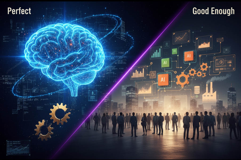 The AGI Debate Just Shifted: "Good Enough" Beats "Perfect"