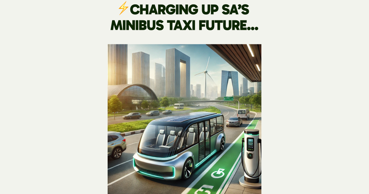 ⚡️Charging Up SA’s Minibus Taxi Future...