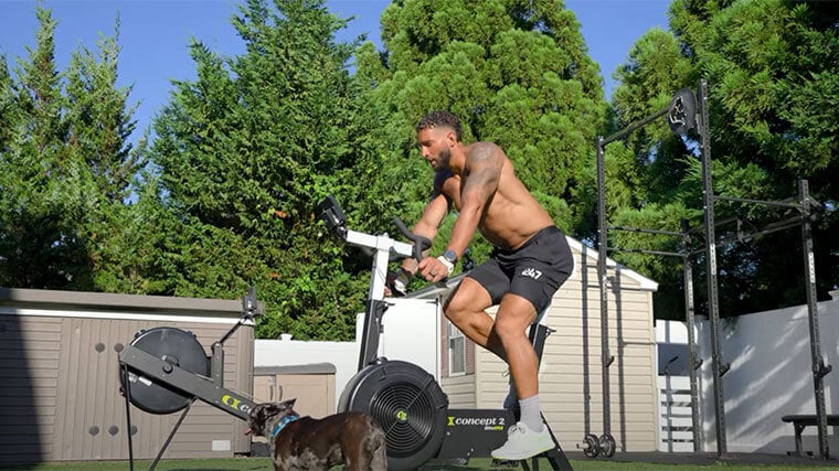 🏋️ CrossFit's Christian Harris showed us his backyard home gym