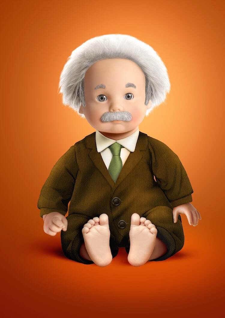 Famous Figures Reimagined as Baby Dolls