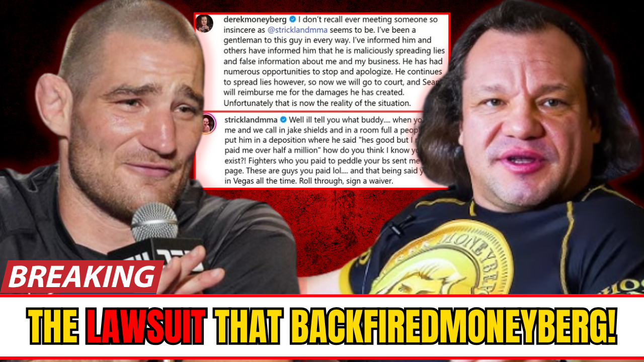 Derek Moneyberg is Suing Sean Strickland Over Scumbag Claims!