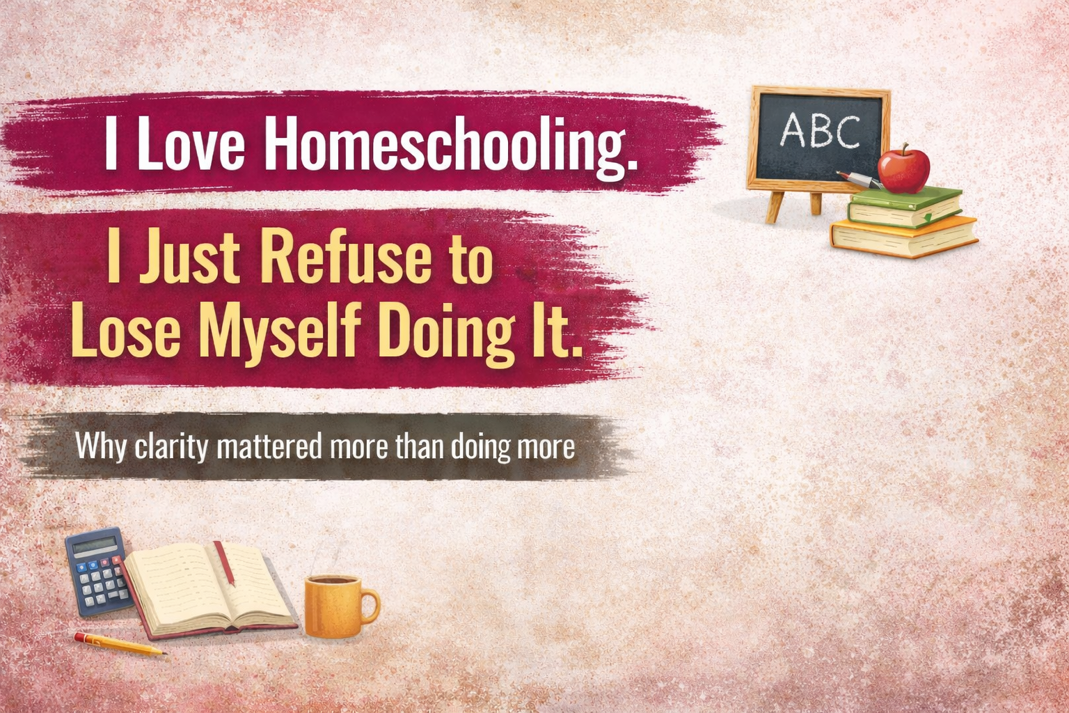 I Love Homeschooling. I Just Refuse to Lose Myself Doing It.
