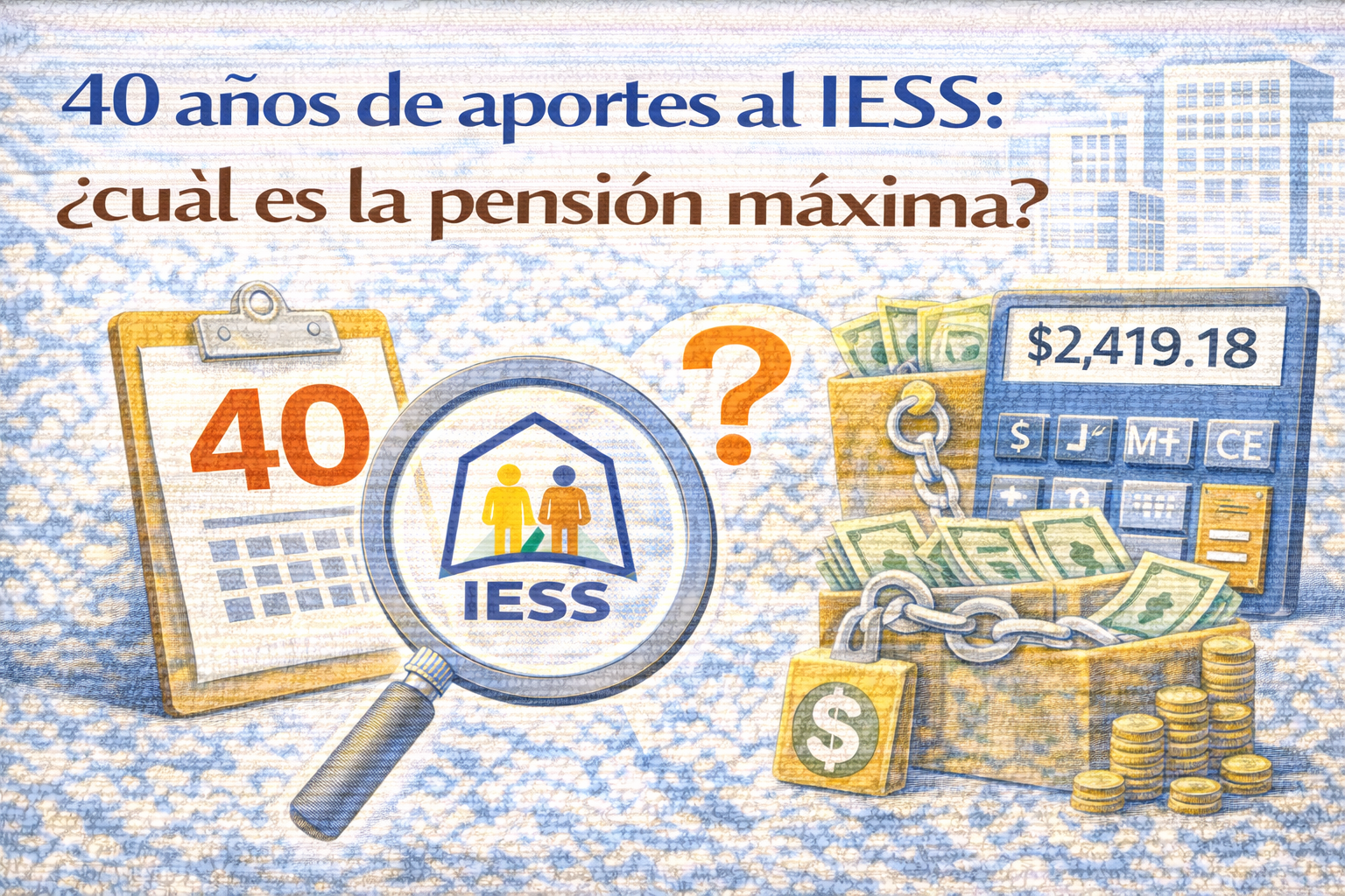 40 años de aportes al IESS: ¿cuál es la pensión máxima?🤔
