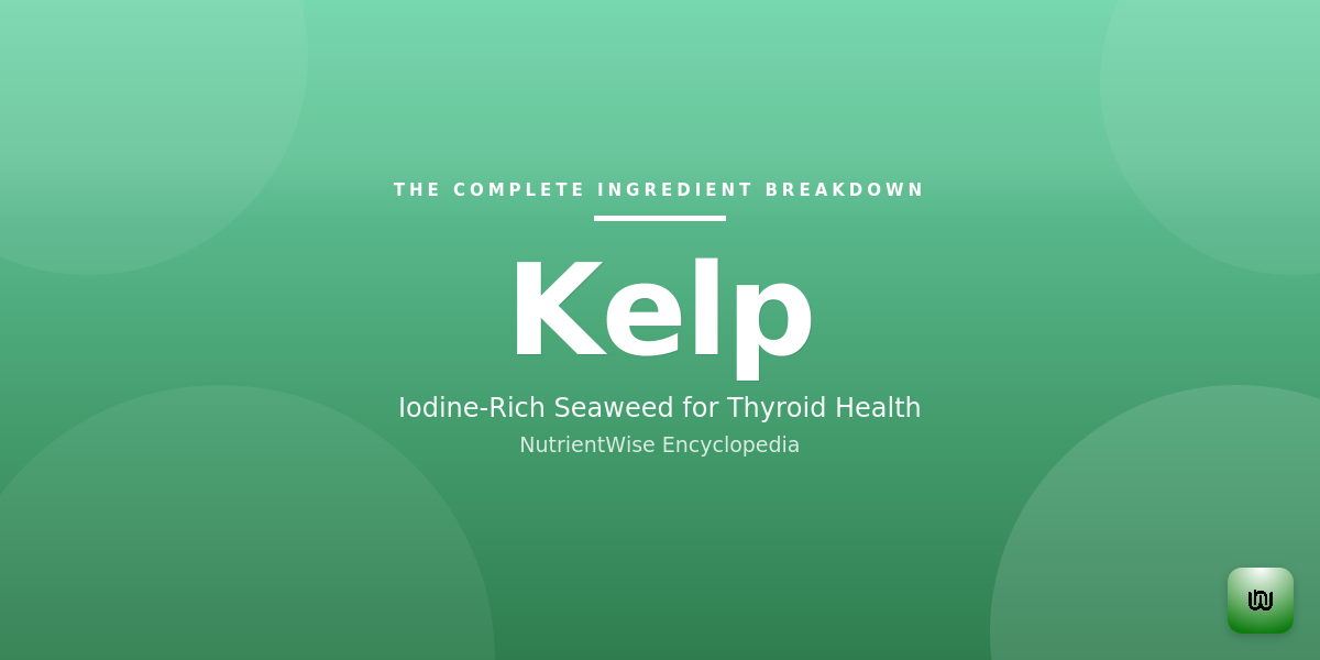 The Complete Ingredient Breakdown: Kelp