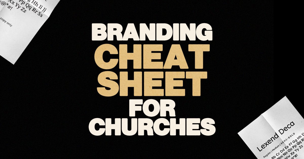 Branding Cheat Sheet For Churches