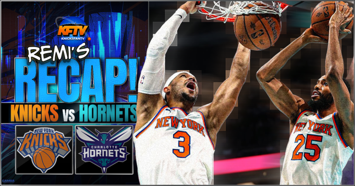 New York Knicks beat the Charlotte Hornets 129-101: An inside-out attack 