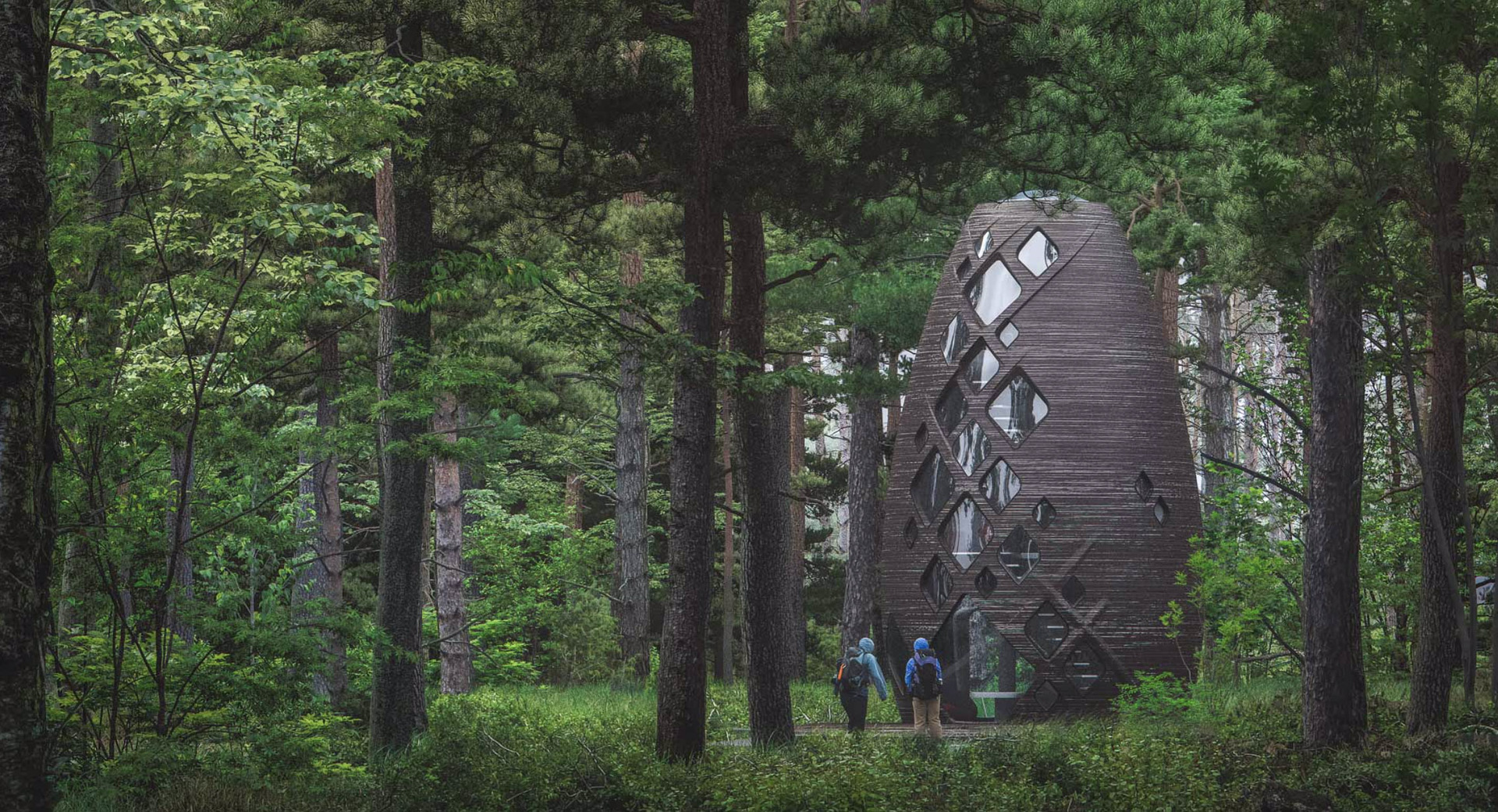A Futuristic, 3D-Printed Cabin In Upstate New York