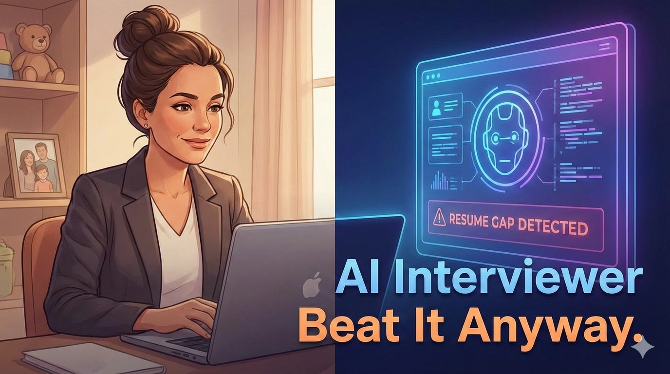 The AI Interviewer Doesn't Care That You're a Great Mom. Here's How to Beat It Anyway.