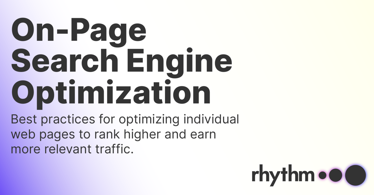 On-Page SEO for Healthcare Websites