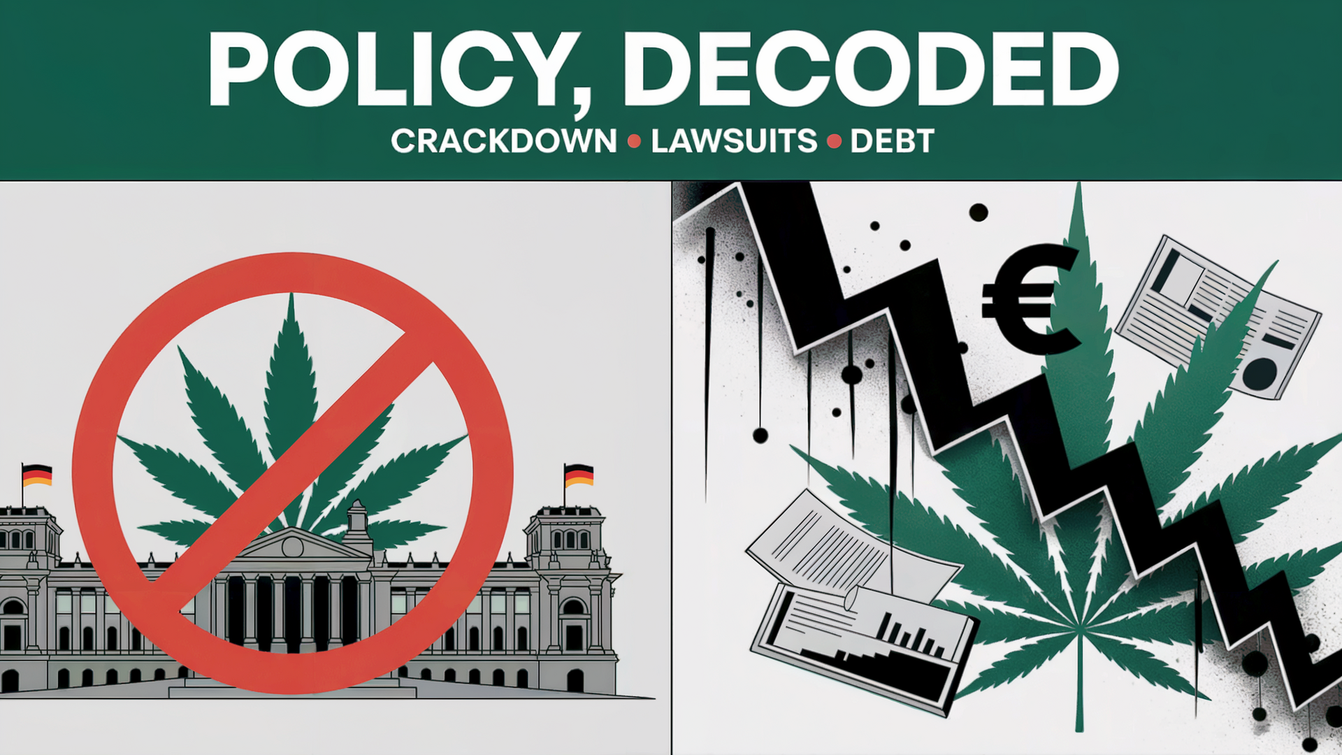 ⚖️ German Cannabis Crackdown • Pennsylvania Cannabis Lawsuit • $3B Industry Debt Crisis