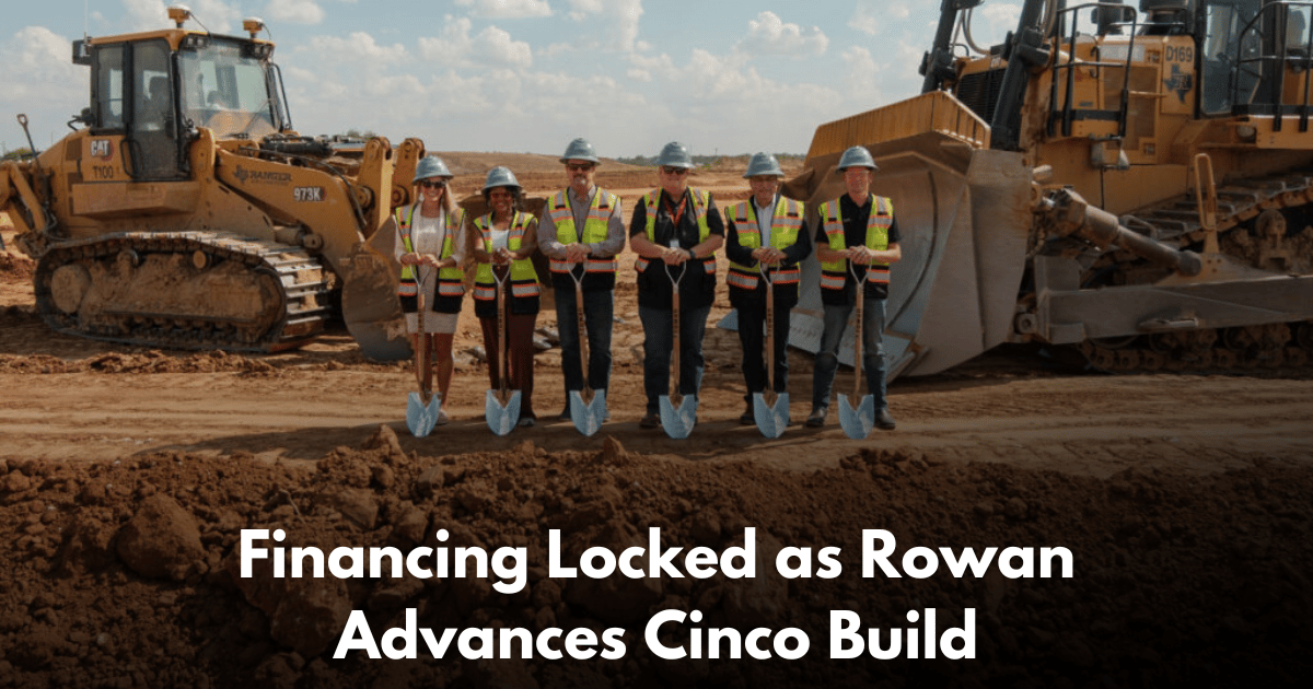 Rowan Closes $550M for 300 MW Cinco Campus in Medina County