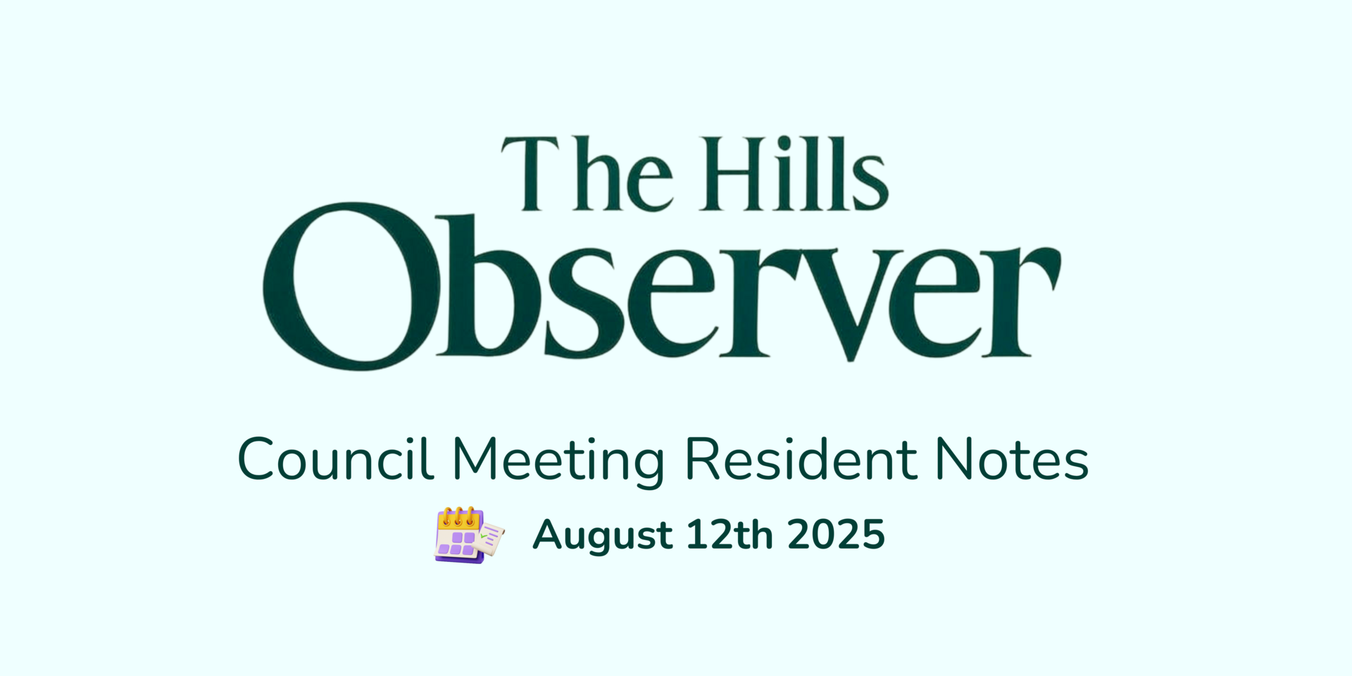 Village of The Hills City Council Meeting Recap - August 12th 2025