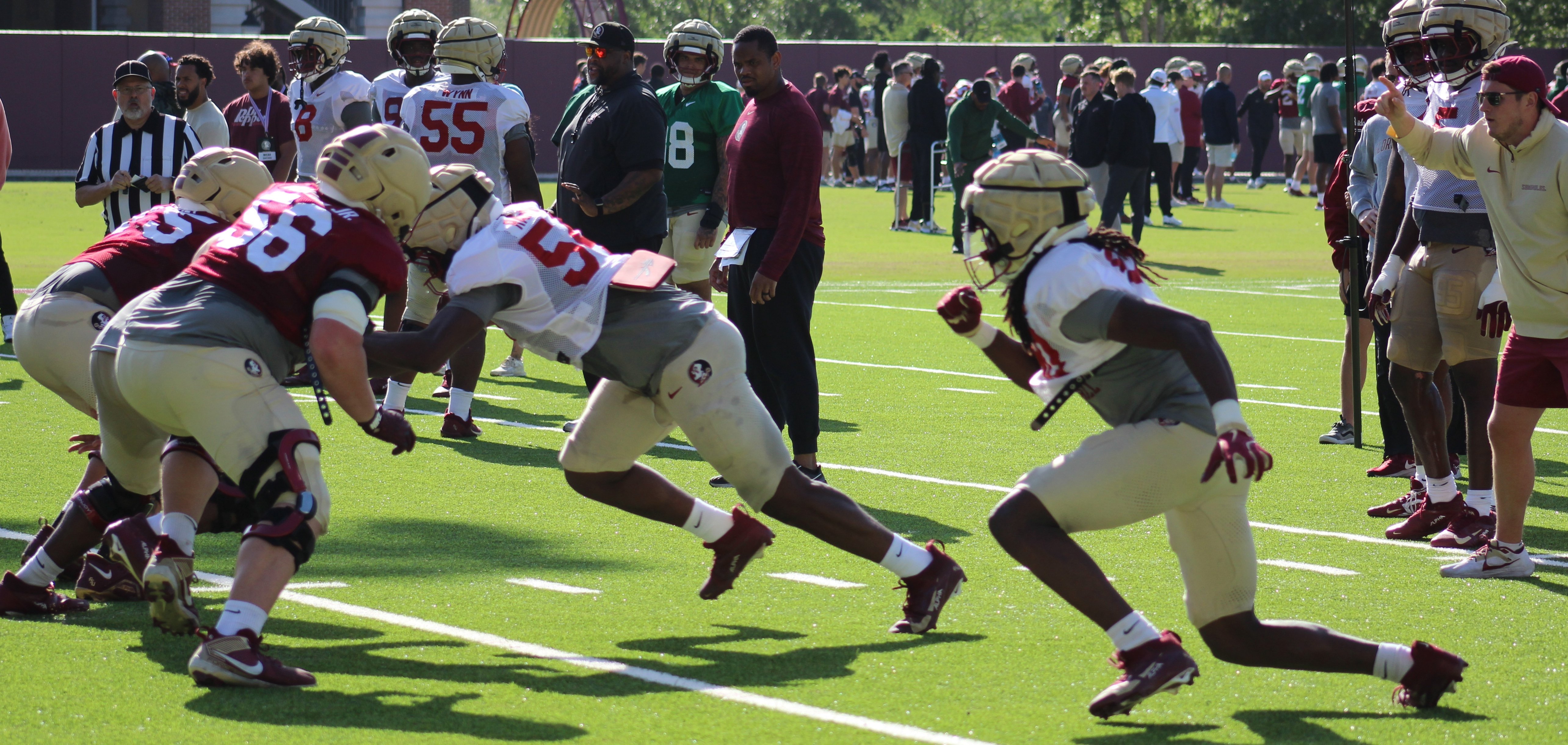 Watch: Highlights of FSU's offensive, defensive linemen in spring practice