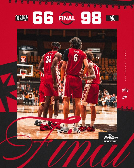 Wyoming overwhelms the Runnin’ Rebels 98-66 as first-half avalanche decides it early