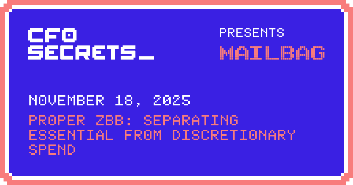 📬 Proper ZBB: Separating essential from discretionary spend